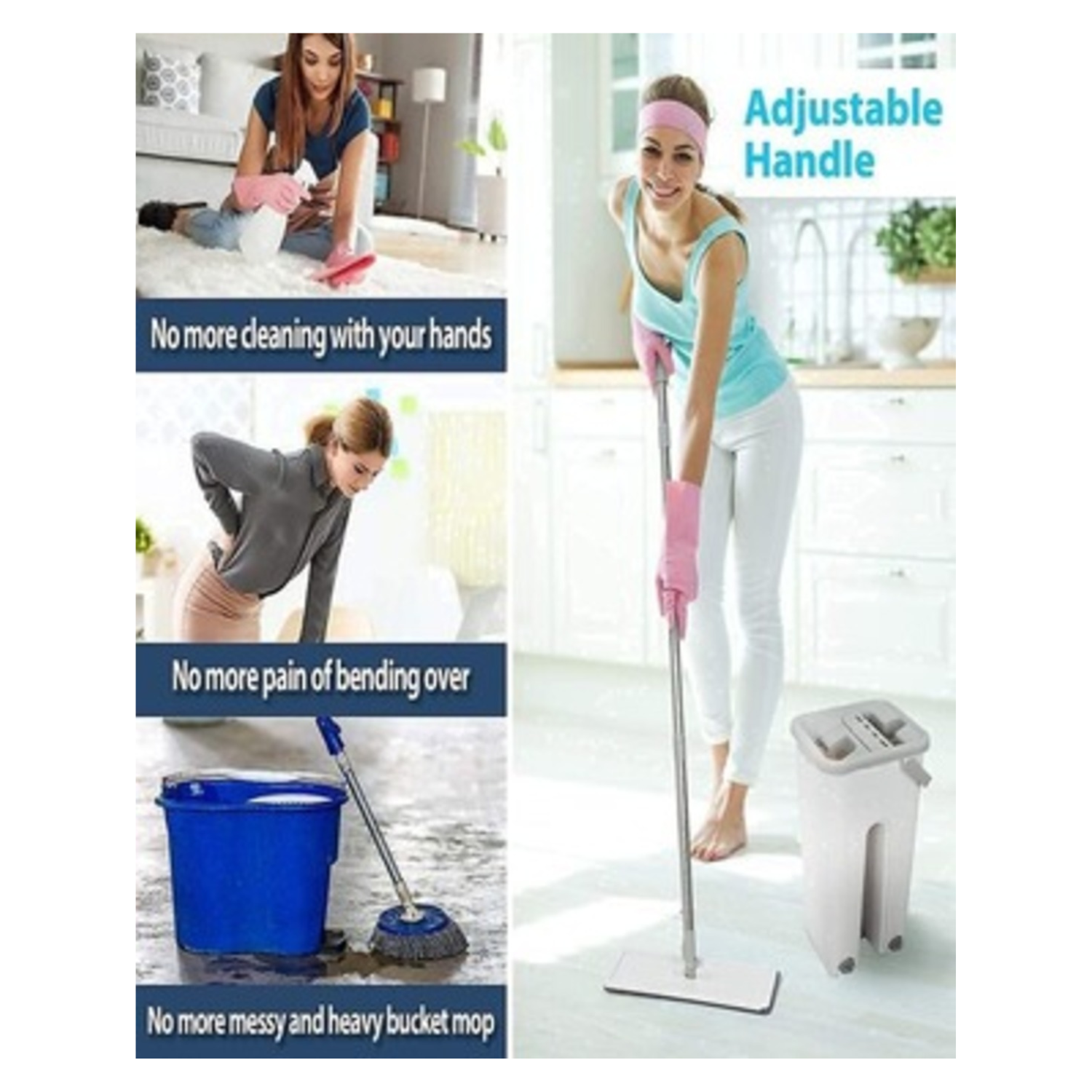 Scratch Cleaning MOP with 2 in 1